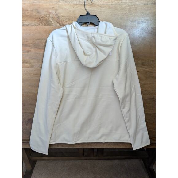 The North Face Canyonlands Hoodie Women XL Ivory Pockets Fleece Lined Zip-Up NWT - Picture 2 of 4